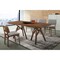 Armen Living Cortina and Lima 5 Piece Walnut Rectangular Dining Set SETCODIWA5D - alternate 8